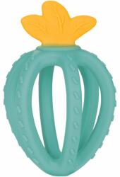 Canpol Babies Silicone Sensory Teether Strawberry jucărie pentru dentiție Turquoise 3m+ 1 buc