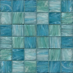 Aita Stúdió Kft Mozaik, Aita Tiffany Blue+Mix 30x30 - zuhanykabin