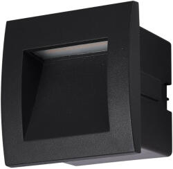 Avide Kültéri lépcsővilágító lámpa, hidegfehér, 9x9 cm, fekete, beépíthető - Lagos Avide AOLS3WLED-LAGS (AOLS3WLED-LAGS)