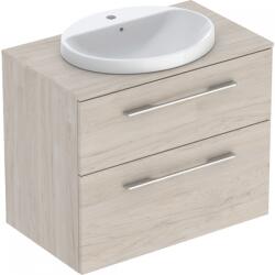 Geberit Selnova Square 80 szekrény mosdóval szett, világos hikoridió 502.875. 00.1 (502.875.00.1)