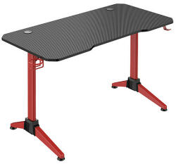 LogiLink Gaming Desk, 120x60 cm, RGB világítás, piros asztalkeret (EO0042)
