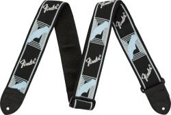 Fender 0990681502 Fender 2" Monogrammed Strap gitárheveder, fekete/szürke/fekete szín (0990681502)
