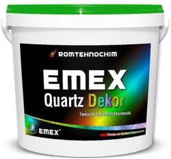 Romtehnochim SRL Tencuiala Decorativa Emex Quartz Dekor - Alb - Bid. 25 Kg (5941930702396)