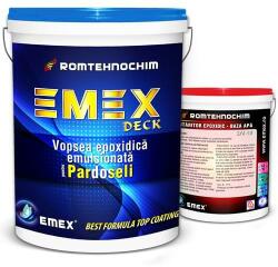 Romtehnochim SRL Pachet Vopsea Epoxidica Emulsionata Pardoseli Emex Deck - Alb - Bid. 4 Kg + Intaritor - Bid. 4 Kg (5941930707179)