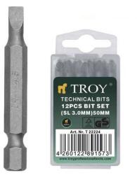 TROY Set de biti drepti Troy 22227, SL5, 50 mm, 12 bucati (T22227) Set capete bit, chei tubulare