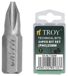 TROY Set de biti Troy 22200, PH0, 25 mm, 24 bucati (T22200)