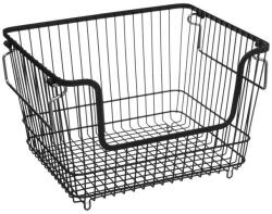 Zeller Cos suprapozabil Silvia L, otel, negru, 31, 5 x 24 x 21 cm-27418 Raft