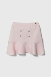 GUESS gyerek szoknya rózsaszín, mini, harang alakú - rózsaszín 113-118 - answear - 10 185 Ft
