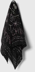 Moschino selyem kendő fekete, mintás - fekete Univerzális méret - answear - 40 990 Ft