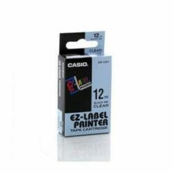 Casio Feliratozógép szalag XR-12X1 12mmx8m Casio víztiszta/fekete (XR12X1)