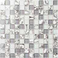 Aita Stúdió Kft Mozaik, Aita Print White 29, 8x29, 8 - mozaikkeramia