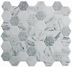 Aita Stúdió Kft Mozaik, Aita Granada White 32, 4x28 - mozaikkeramia