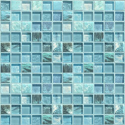 Aita Stúdió Kft Mozaik, Aita PRINT Blue 29, 8x29, 8 - mozaikkeramia