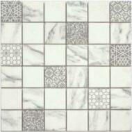 Aita Stúdió Kft Mozaik, Aita Granada White 48 30x30 - zuhanykabin