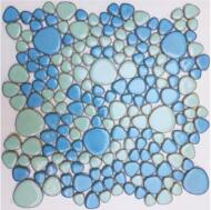 Aita Stúdió Kft Mozaik, Aita Pebbles Blu 30x30 - zuhanykabin