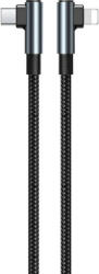 REMAX Cable USB-C-lightning Remax Ranger II, RC-C002, 1m, 20W (black) (RC-C002 Black C-L) - scom