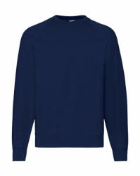 Fruit of the Loom Uniszex hosszú ujjú pulóver Fruit of the Loom Classic Raglan Sweat 3XL, Sötétkék (navy)