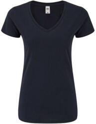 Fruit of the Loom Női rövid ujjú póló Fruit of the Loom Ladies' Iconic 150 V Neck T -M, Mély sötétkék (navy)
