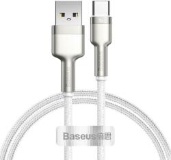 Baseus Cafule Metal, USB/USB Type-C, Power Delivery 40W, 5A, 1m, Alb (CATJK-A02) - vexio