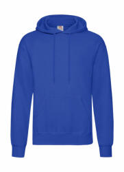 Fruit of the Loom Férfi kapucnis hosszú ujjú pulóver Fruit of the Loom Classic Hooded Sweat 3XL, Királykék