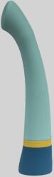 Mokko Toys Vibrator Punctul G Azure, 10 Moduri Vibratii, Silicon, USB, Albastru, 17.5 cm, Mokko Toys Vibrator