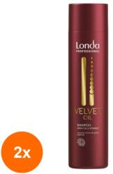 Londa Professional Set 2 x Sampon Londa Professional Velvet Oil, cu Ulei de Argan, 250 ml (ROC-2xLOPCN00154)