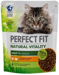 Perfect Fit Natural Vitality 1+ Csirkével és pulykával 6x650 g - szárazeledel felnőtt macskáknak