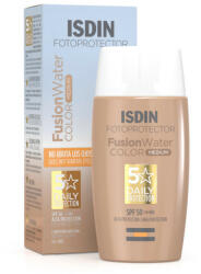 ISDIN - Crema de protectie solara pentru fata cu SPF 50 Isdin Fusion Water Color, 50 ml Protectie solara Light - vitaplus