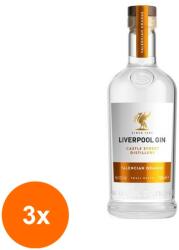 Liverpool Set 3 x Gin Liverpool Organic, Portocale, Orange Gin, 46% Alcool, 0.7 l