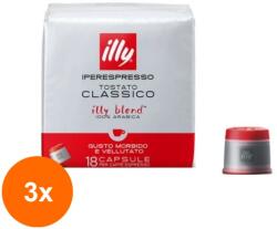 illy Set 3 x 18 Capsule Cafea, Illy Iperespresso, Decofeinizata, Punga, Capsule, 6.7 g