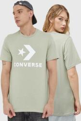 Converse tricou din bumbac culoarea verde, cu imprimeu PPYX-TSU026_97X