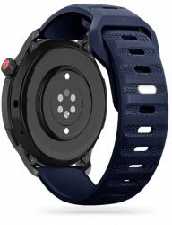 Okosóra szilikon szíj - Huawei Watch GT / GT2 / GT2 Pro (42 mm) - Tech- Protect IconBand Line - kék szilikon szíj (szíj szélesség: 20 mm) - tokgalaxis
