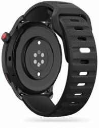 Huawei Watch GT / GT2 / GT2 Pro (42 mm) okosóra szíj - Tech- Protect IconBand Line - fekete szilikon szíj (szíj szélesség: 20 mm)