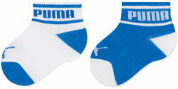 PUMA Set de 2 perechi de șosete lungi pentru copii Puma Baby Wording Sock 2P 935479 White / Blue 03