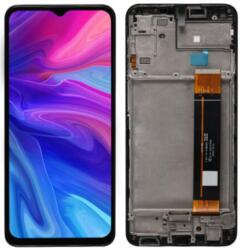 Samsung A236 Galaxy A23 5G, LCD kijelző érintőplexivel és előlap kerettel, fekete (GYÁRI)