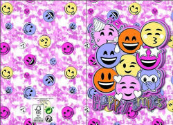  Emoji Smiles pop-up 3D üdvözlőkártya + boríték (ARJ059996D)