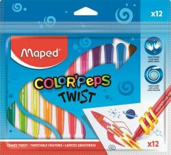 Maped Zsírkréta, kitekerhetõ, MAPED "Color`Peps", 12 különbözõ szín (12 db)