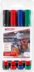 edding Alkoholos marker készlet, 1, 5-3 mm, kúpos, EDDING "300", 4 különbözõ szín (4 db) (TED300W)