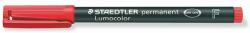 STAEDTLER Alkoholos marker, OHP, 0, 6 mm, STAEDTLER "Lumocolor® 318 F", piros