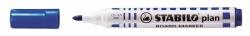 STABILO Táblamarker, 2, 5-3, 5 mm, kúpos, STABILO "Plan", kék (TST641411) - pritone