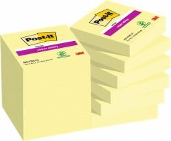 3M Öntapadó jegyzettömb csomag, 48x48 mm, 12x90 lap, 3M POSTIT "Super Sticky", sárga (1080 lap) (LP62212SSCYEU)