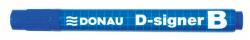 DONAU Táblamarker, 2-4 mm, kúpos, DONAU "D-signer B", kék (D7372K) - pritone