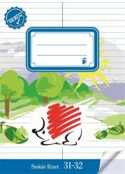 ICO Füzet, tűzött, A5, szótár, 32 lap, ICO "Süni Sulikész (TICSUSK3132) - tonerprint
