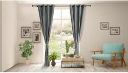 Heinner Set 2 draperii catifea 140x270 cm - gri (HR-VDR140-GREY) - electropc