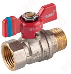  FERRO F-Comfort golyóscsap 3/4″ KB fix 18/csomag 90/karton - PILLANGÓ KAROS (9KFCM21)