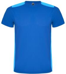 Roly Tricou copii, poliester 100%, Roly Detroit, Royal Blue/Light Royal (CA665205242)