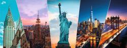 Nathan - Puzzle Panoramă a reperelor din New York - 1 000 piese Puzzle