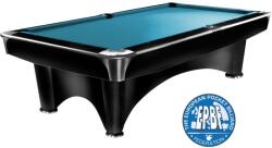 Dynamic Biliárdasztal Dynamic III, fényes fekete, Pool, 8 ft. Simonis 760 electric blue (55.100.08.5.2)