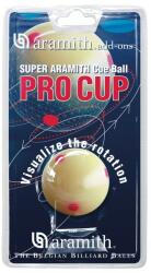Aramith Fehér Aramith golyó Pro Cup piros pontokkal, 52, 4 mm, Snooker (70.057.52.0)