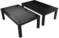 Dybior Biliárdasztal / étkezőasztal, 7 ft, matt-fekete Club Cloth gray (55.075.07.5.1)
